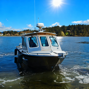 <span class=keywords><strong>Barco</strong></span> DE PESCA DE ALUMINIO premium pero barato con cabina para pesca y aventura Embarcaciones fuertes, seguras y versátiles - Product Image 3