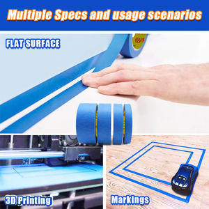 Resistencia Uv 14 días Cinta de papel crepé Cinta adhesiva Sin residuos Coche Automotriz Pintores azules Pintura Cinta adhesiva para pintar - Product Image 6
