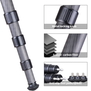 DMIDITIR DM404C <span class=keywords><strong>macchina</strong></span> <span class=keywords><strong>fotografica</strong></span> in fibra di carbonio treppiede flessibile a quattro sezioni Stand per la caccia - Product Image 4