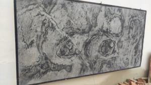 Paneles de Revestimiento de Pared de Piedra de Pizarra Oscura Gris Plateado Deoli, Acabado Texturizado Natural, Moderno y Ecológico, Interior de Rajasthan - Product Image 2