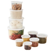 Contenants de stockage alimentaire en plastique imprimés avec couvercles, hermétiques, empilables, sans BPA, ensemble de boîtes d'organisation de cuisine, plusieurs tailles
