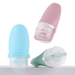 Portable 1 Ounce 30ml Plastic Mini Small Travel Size Lotion Storage Bottles Leak Proof Reusable Liquid Silicone Squeeze Bottles - Product Image 1