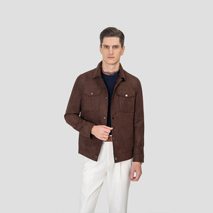 MTM Custom <span class=keywords><strong>giacca</strong></span> Safari <span class=keywords><strong>uomo</strong></span> marrone scuro <span class=keywords><strong>giacca</strong></span> Casual moda <span class=keywords><strong>uomo</strong></span> capispalla - Product Image 2