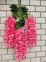 Guirlande de fleurs artificielles de glycine JFD de haute qualité, 110 cm, pour décorations de mariage, remise de diplômes, fête des Mères, Noël