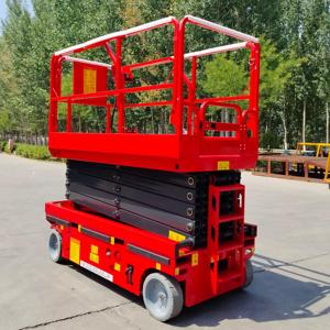 Meja Angkat Bertenaga Baterai 8m 10m 12m 14m, Meja Platform Angkat Gunting Hidrolik Elektrik Mobile Self-Propelled Dengan Harga Bagus - Product Image 1