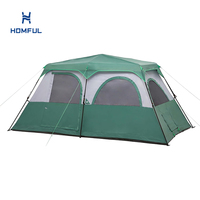 Tente instantanée HOMFUL Basics pour 4 personnes, installation rapide en 60 secondes et bâche imperméable