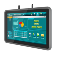 Panel PC industriel intégré à lunette de 10.1 pouces 3mm avec boîtier en alliage d'aluminium Terminal intelligent HMI étanche à la poussière