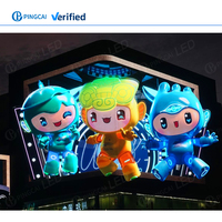 Usine Étanche IP65 Haute Luminosité Publicité Extérieure LED Mur Vidéo Extérieur P4 P5 P6 P8 P10mm Écran D'affichage LED 3D