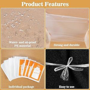 Delantales Desechables Reciclables Huamaohengchun 50 PBAT para Adultos, Impermeables, para Niños, para Pintar, Comer, Teñir el Cabello, Hornear y Cocinar - Product Image 6