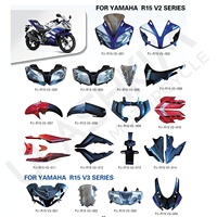 Accessoires de moto pour Yamaha R15 V2 R15 V3 : pièces de carénage extérieur, phares, réservoirs de carburant, bandes latérales, garde-boue, caches latéraux