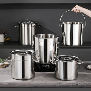 Marmite industrielle en acier inoxydable pour restaurant Offres Spéciales grande marmite à soupe commerciale grande marmite à vendre - Product Image 5