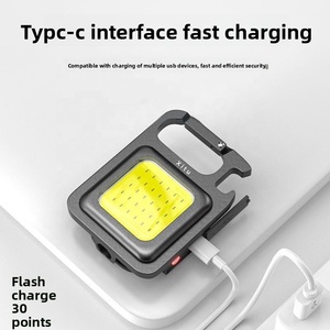Portable <span class=keywords><strong>Rechargeable</strong></span> <span class=keywords><strong>Mini</strong></span> <span class=keywords><strong>LED</strong></span> Camping Lumière Multifonctionnel Travail Lampe de Poche avec Forte Lumière USB Charge Porte-clés S-LD2011 - Product Image 6