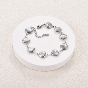 Bracelets de cheville et chaînes de main en acier inoxydable, motif coquillage creux, pour l'été et la plage, haute qualité, fournitures de bijoux - Product Image 5