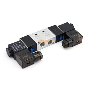 Vanne solénoïde à cinq voies à deux positions SXQD 4V220 08 DC24V, vanne de commande de cylindre à montage sur panneau - Product Image 1