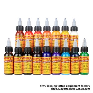 Kit de Tinta para Tatuajes de Pigmento Chino, Práctica Étnica Nacional, Set de 25/16 Colores - Product Image 5