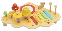 Stasiun Musik Kayu Anak-Anak Shinitoy Montessori Tanpa Baterai dan Listrik, Desain Mekanis untuk Pendidikan Dini dan Keterampilan Motorik Halus