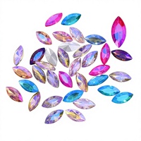 Strass en verre pointu 3D brillant Selina Crystal Eco-Friendly, effet œil de cheval, pour accessoires vestimentaires, coiffes, sacs de soirée, et nail art DIY