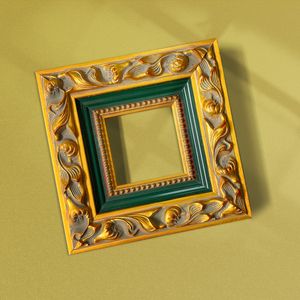 Tùy biến bán buôn vàng xanh <span class=keywords><strong>6x6</strong></span> 5x7 kích thước A1 A2 A3 A4 sang trọng Châu Âu Gỗ vuông hình ảnh khung ảnh - Product Image 1