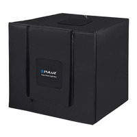 Studio photo portable pliable professionnel PULUZ 80CM, boîte à lumière 90W 14000LM, CRI élevé, tente de prise de vue LED de table, 4 couleurs