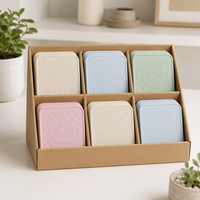 Sous-verre en pierre de diatomite écologique super absorbant avec motif Mandala en relief et tapis antidérapant – Vente en gros