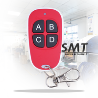 Control remoto inalámbrico rojo de 4 canales y 315MHz, RF, 1 año de garantía, repuesto de control remoto de tipo duplicado para puerta eléctrica