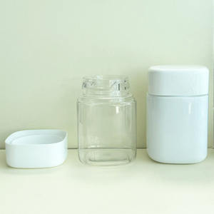 300cc 350cc 450ccグミ用スクエアプラスチックジャー製品スクエアグミビタミンボトルスクエアふた付き子供用抵抗キャップ - Product Image 1