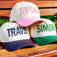 Gorras Personalizadas con Logotipo Bordado en 3D, 5 Paneles, Secado Rápido, Impermeables, Etiqueta Tejida, Gorra de Béisbol de Dos Tonos, Fabricación en Vietnam