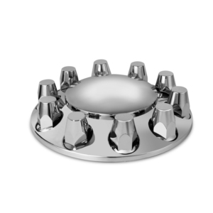 Couvercle d'essieu de roue de camion en plastique ABS couvercle avant arrière avec 10 goujons adaptés pour 22.5 pouces - Product Image 3