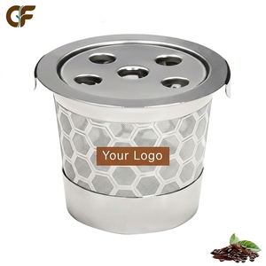 Capsules de café réutilisables en acier inoxydable avec logo personnalisé pour machine à café Keurig, technologie <span class=keywords><strong>Multistream</strong></span>, design rechargeable, utilisation portable pour le café - Product Image 1