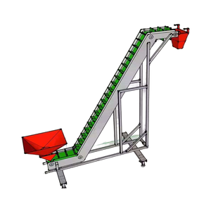 Sebze fasulye taşıma malzemesi besleme konveyör gıda kaldırma konveyör üretim hattı için gıda sınıfı eğimli besleyici konveyör - Product Image 2