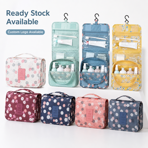 Toiletry <strong>Bag</strong> <strong>Hanging</strong> Style Multi-pocket Cosmetic Organize Travel <strong>Wash</strong> <strong>Bag</strong> with Hook Custom Logo for Corporate - Product Image 6