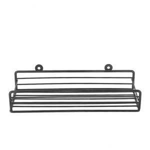 Wall Mounted Bathroom Iron Storage Rack Kitchen Countertop Or Hanging Seasoning Organizer Shelf