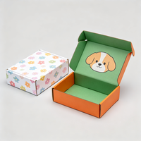 Boîte d'emballage de chaussures personnalisée avec impression de dessins animés, design mignon, boîtes cadeaux en carton ondulé pour chaussures d'enfants