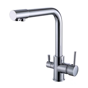 Robinet de bureau en acier inoxydable à rotation libre à 360 degrés purificateur d'eau classique robinet de bassin chaud et froid Purification de l'eau propre - Product Image 2