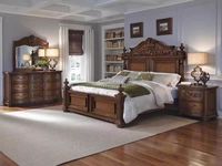 Lit de traîneau en chêne massif antique traditionnel de luxe |   Cadre de lit en bois durable sculpté à la main |   Meubles de chambre principale Twin XL King