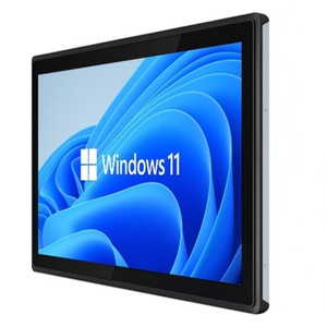 Moniteur tactile capacitif résistif IP65 de 10, 12, 15, 17, 19 pouces, processeur Celeron, tout-en-un, LAN, COM, PC industriel à cadre ouvert, haute qualité - Product Image 1
