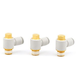 ข้อต่อท่อลมหายใจ DDE Dade Pneumatics รุ่น KQ2V04 M5S  ข้อต่อพลาสติกทองเหลือง อะไหล่ระบบนิวเมติก - Product Image 4