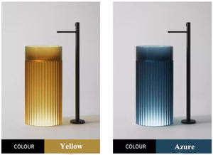 Lavabo transparente Monere superpopular con luz LED para lavabo independiente de centro comercial - Product Image 6