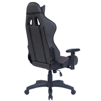 Chaise de bureau moderne pour gamer, pivotante et inclinable, en similicuir PU, avec support cervical, vérin à gaz 3 positions et accoudoirs réglables