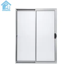 Puerta corredera de vidrio templado de aluminio, diseño de puerta principal de madera, modelos de puerta para baño con 6 años de garantía