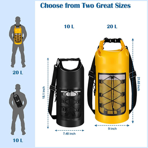 10L 20L <strong>Waterproof</strong> Floating Roll Top Sack Lightweight Backpack Storage <strong>Bag</strong> Dry <strong>Bag</strong> for Travel Boating Kayaking Surfing Swimming - Product Image 2