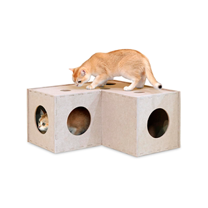 Niche pour chat en feutre insonorisant – Tanière pliable et tunnel de jeu intérieur confortable - Product Image 2