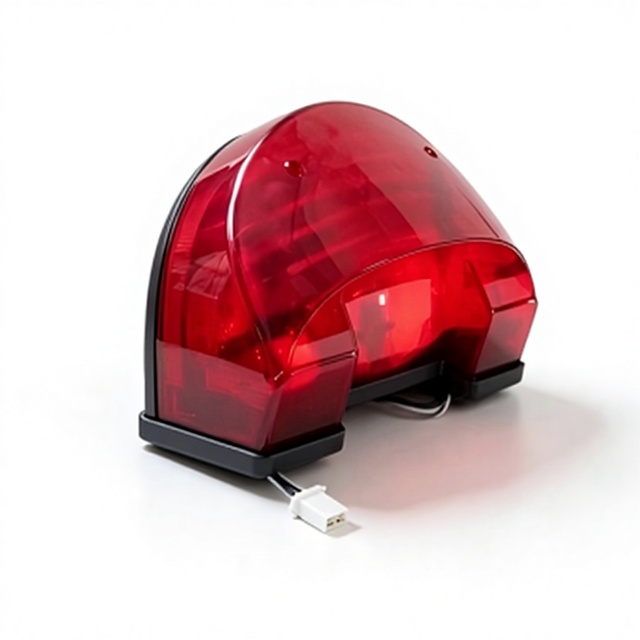 LED Tail Light Assembly for TVS HLX125 Motorcycle - 12V Red Lens Stop Lamp with Integrated Brake Function Direct Fit Replacement