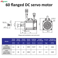 Controlador de Servomotor de CC de Bajo Voltaje 24/48V 6/10/12/15A 3000RPM 0.637/1.27/1.91N.m 200W/400W/600W, Kit de Controladores de Servomotor