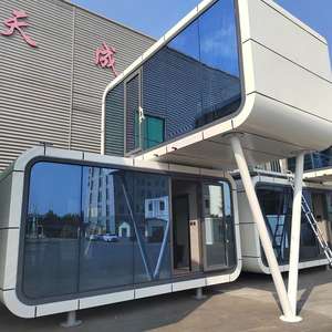 Contenedor de Acero Compacto, Cápsula Espacial, Habitación Móvil, Fácil Instalación, Casa Prefabricada Fuera de la Red para Hoteles Vacíos, Resorts, Apple - Product Image 1