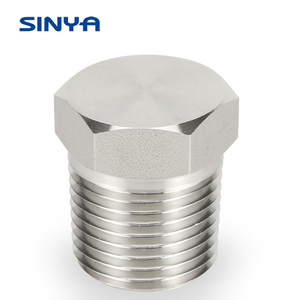 Instrumentierung Rohr Armaturen Hex Stecker Festen Plug Blind 1/4 <span class=keywords><strong>3</strong></span>/8 1/2 1 zoll NPT BSPT Männlichen edelstahl 316 Monel duplex - Product Image 1
