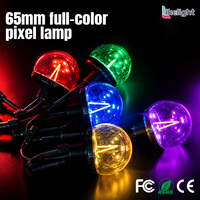Luz de Filamento RGBW de 65 mm y 3 W para Exteriores, DMX512 UCS2904 IP67, para Proyectos de Iluminación Decorativa en Entradas de Parques Temáticos