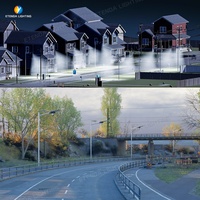 Etenda Double Lentille Lampe Solaire de Rue 900 W avec CCTV et 6 Millions de Pixels, Lumière Solaire avec Caméra Eseecloud