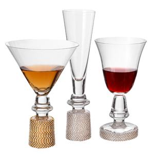 Logo personnalisé verres à cocktail base diamant argent or cristal pour Mojito <span class=keywords><strong>Martini</strong></span> Margarita Pina Colada - Product Image 1