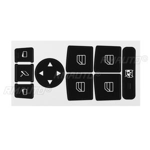 Pegatinas Negras para Reparación de Botones de Coche, Adhesivos para Mercedes Benz 2007-2014 - Product Image 6